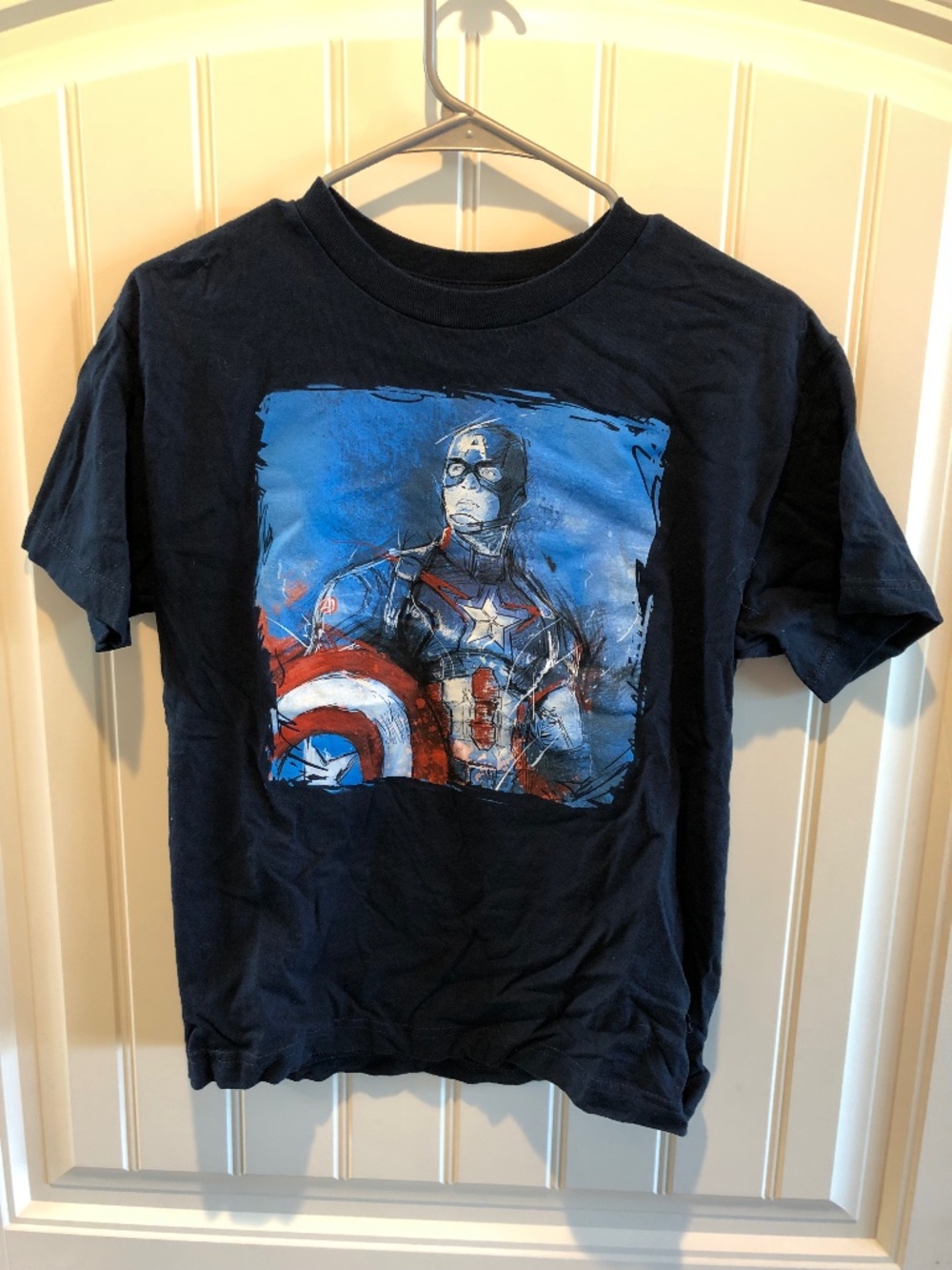 Marvel Avengers Captain America Graphic Tee - Navy Blue